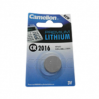 Элемент питания CR2016-BL1 LITHIUM таблетка (автобрелки) 3V CAMELION (1шт/блистер)